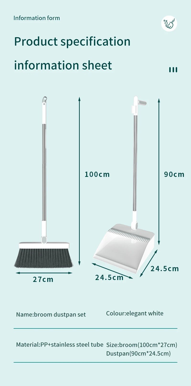 Cleangly Dustpan and Broom